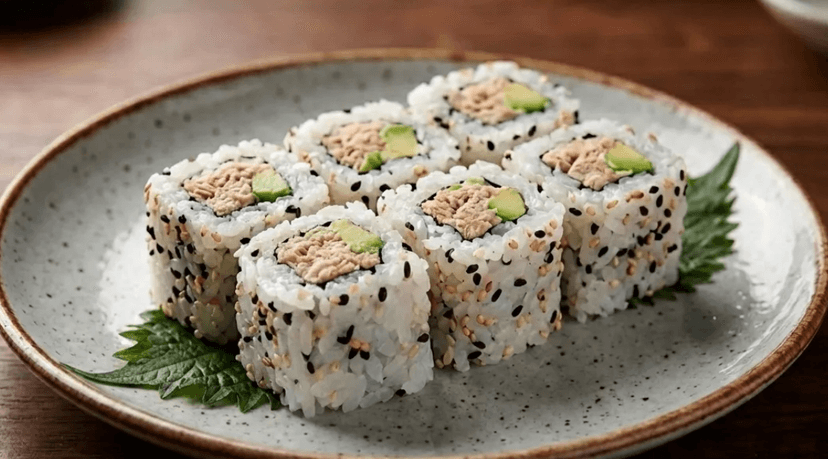 Plat sain de sushis